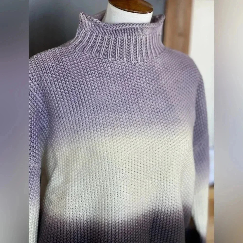 purple sweater she and sky size Medium women’s sweater - Picture 11 of 11